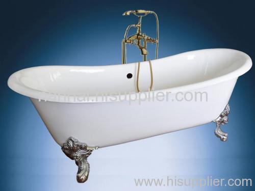 Slipper clawfoot cast iron bath tub