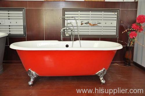 comfortable clawfoot bathtub