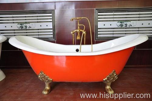 cast iron bathtubs with brass feet