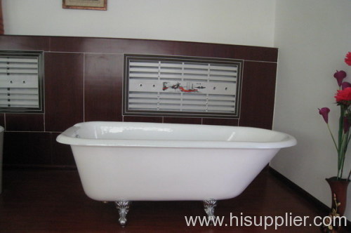 roll top enamel bathtub