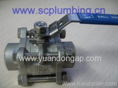 Stainless Steel 3PC Ball Valve