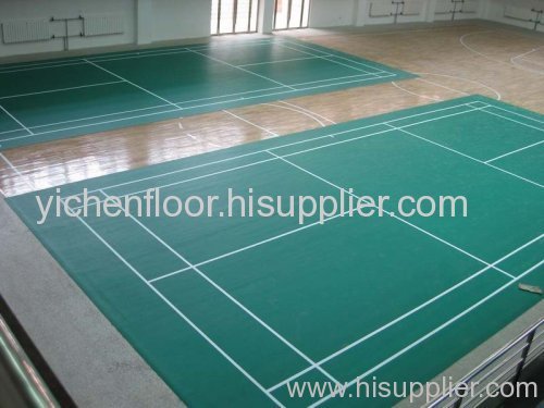 pvc badminton floor