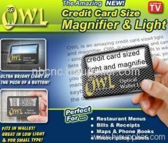 credit card size magnifier light