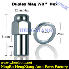 Wheel chrome locks lug nuts