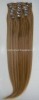 clips in hair extension remy human hair weft