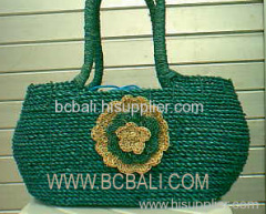 handmade straw handbag