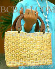 women fashion rattan handbag