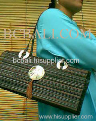 women fashion bamboo handbag
