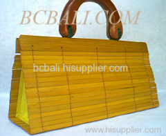 women fashion bamboo handbag