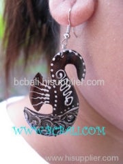 wooden earring jewelry