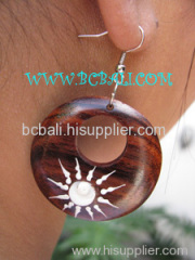 wooden earring jewelry