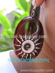 wooden earring jewelry