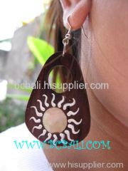 wooden earring jewelry