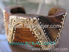 wooden bangle jewelry