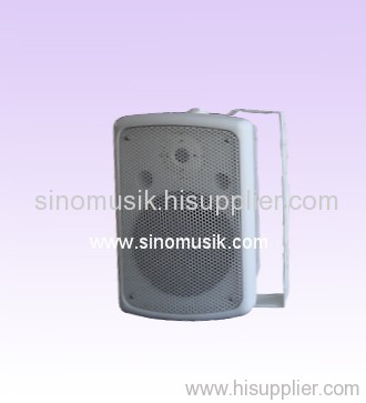 Round plastic speaker box