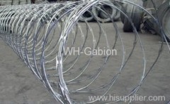 galvanized razor barbed wire