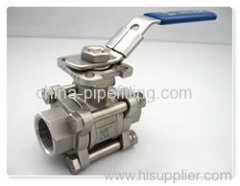 3pc stainless steel ball valve