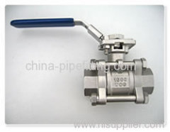 3pc stainless steel ball valve