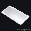 built in enamel cast iron bathtub