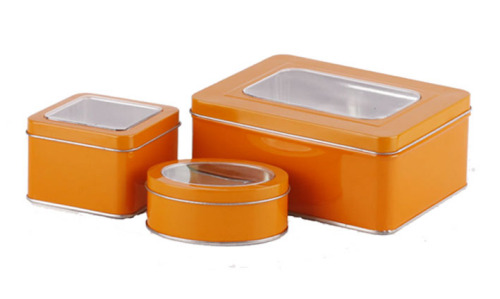 Square Tea Tin Set