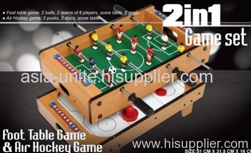 2 in 1 game set foot table game&air hockey game