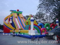 inflatable bouncy slide