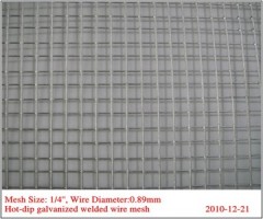 Hot-dip Galvanized Welded Wire Mesh