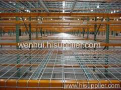 Wire mesh shelving