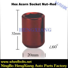 Wheel Red Lug Nut Covers