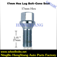 Cars wheel bolt and nut