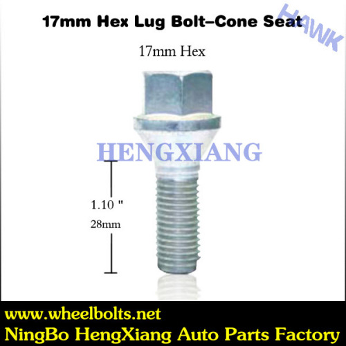 Hex Wheel zinc Bolts