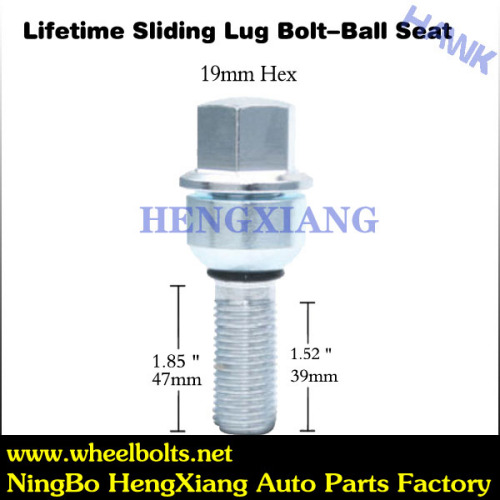 Car chrome wheel zinc bolts