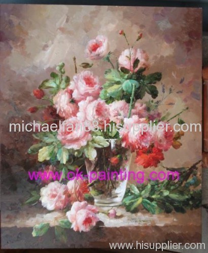 oil painting, flower oil painting, still life oil painting