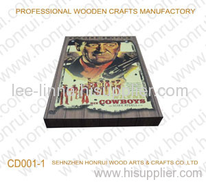 wooden CD box