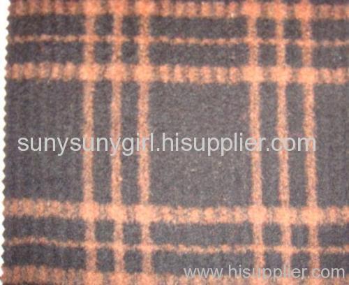 Wool Polyester Plaid Fabric(DSC01414)