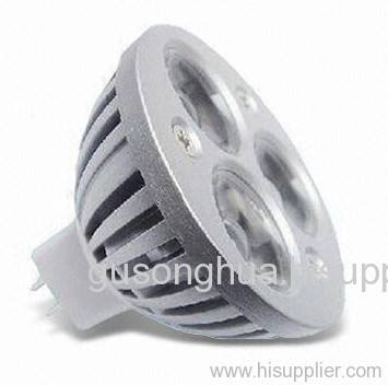 MR16 LED Spotlight Lamp with 12V AC Input Voltage, High-brightness and Energy-saving Features