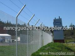 High security chain link fence for industrial