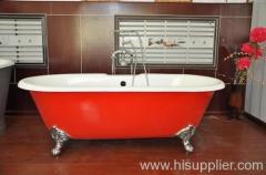 Antique clawfoot bathtub