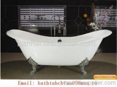 Double Slipper Cast Iron Tub with clawfoot