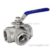 Female Threaded Three Way Ball Valve