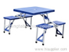 Outdoor ABS folding picnic table