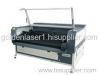 Double head auto recognition laser cutting machine for label/printed brand/trademark