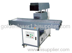 Goldenlaser High speed laser engraving machine for leather label