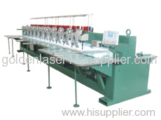 Goldenlasre Ten head laser embroidery cutting machine