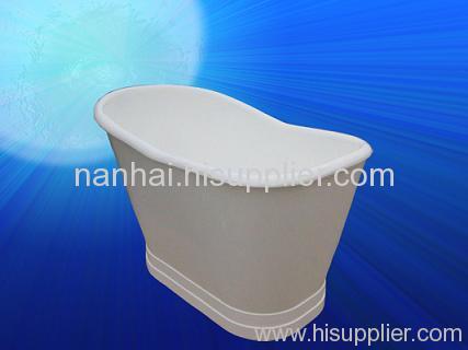 cast iron enameled bathtub with skirt