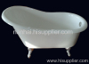 high-back slipper enamel cast iron bathtub