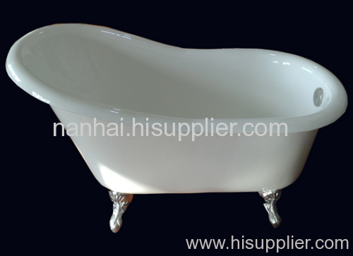 high-back slipper bathtub