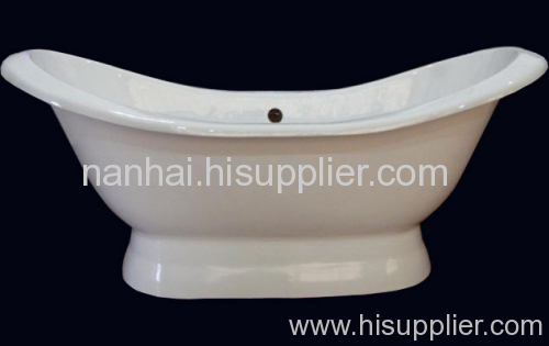 slipper pedestal tub