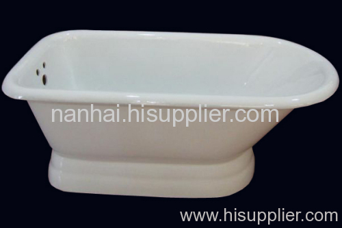 single slipper pedestal tub