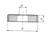 Ferrite pot with steel cup (RB series)